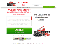 Tablet Screenshot of castingdecul.com